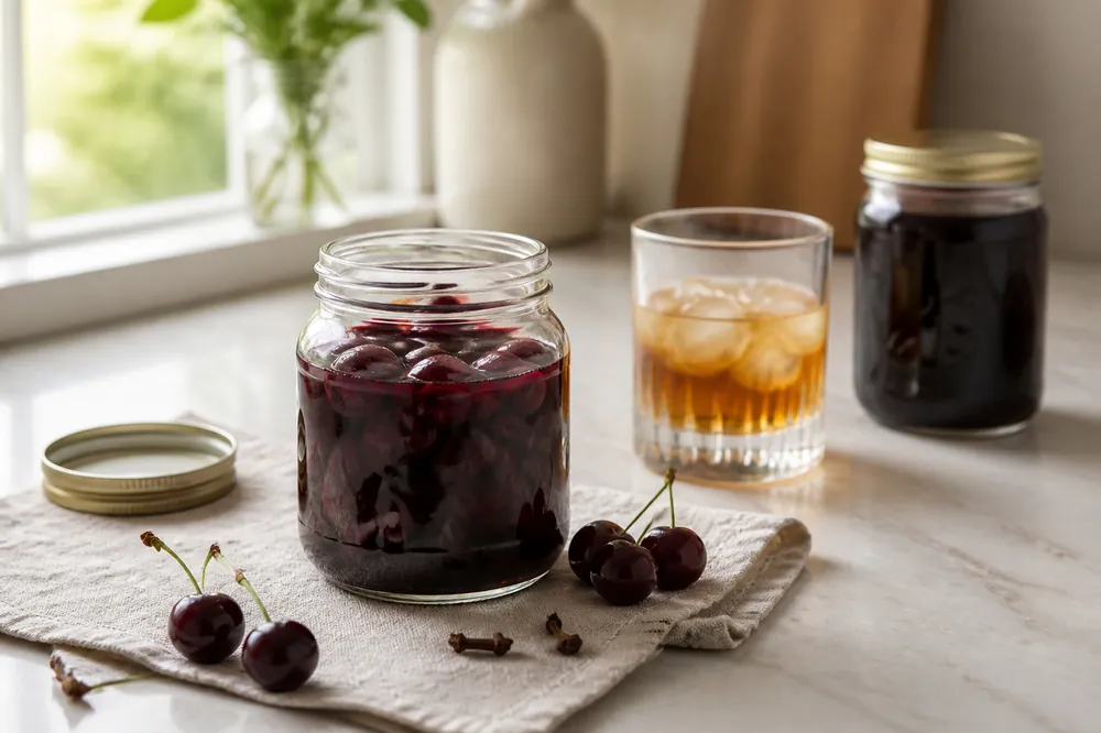 Домашняя настойка из вишни, непритязательная и такая вкусная