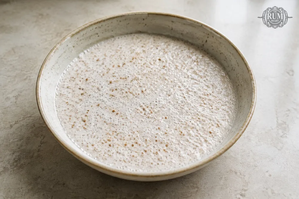 Брага из пшеницы в процессе брожения перед перегонкой на вкуснейший самогон.