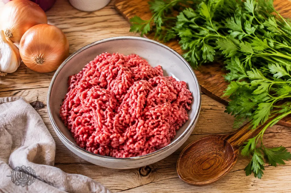 Говяжий фарш из мясорубки